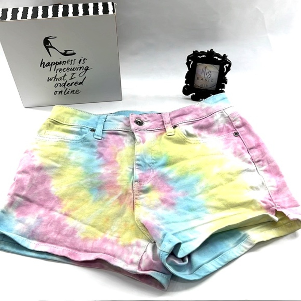 Blackheart Tie-Dye Jean Shorts, Size 7